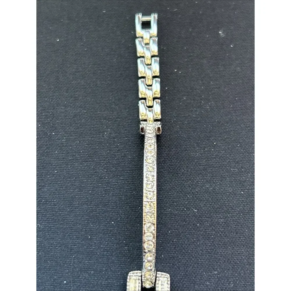 Silver Tone Rhinestone Bezel Women’s Quartz Watch